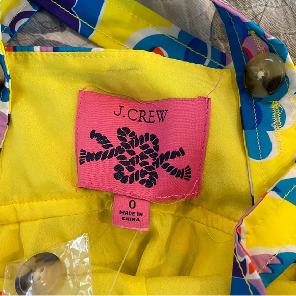 *NEW* J. CREW Tiered Taffeta Maxi Dress Yellow Floral Size 0 NWT - Picture 8 of 11